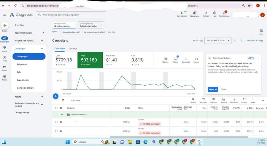 Google & YouTube Ads Screenshot 1 - Jan 2026