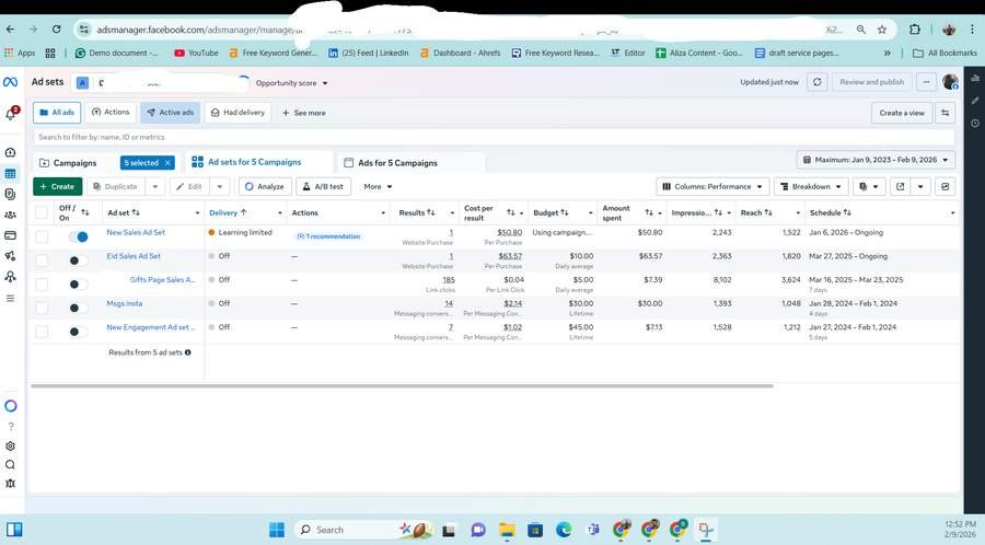 Meta Shopping and Sales Ads Screenshot